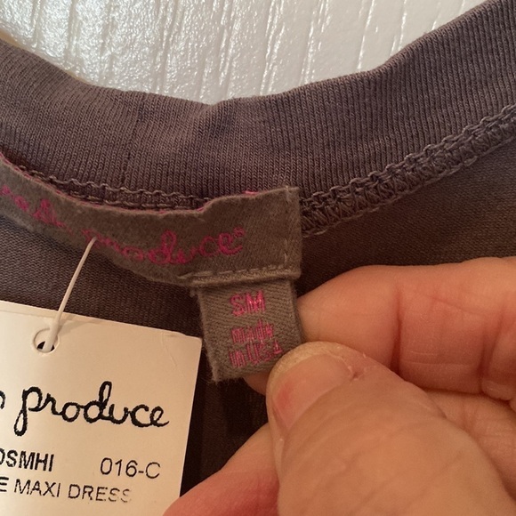 Fresh produce size small gray smoke hi low maxi dress NWT - Picture 3 of 6